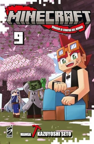 Copertina del manga Minecraft 9 Viaggio Ai Confini del, edizione italiana Star Comics di Kazuyoshi Seto