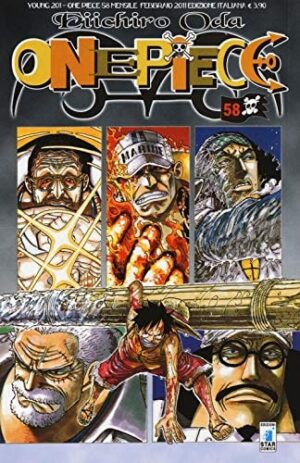Copertina del manga One Piece 58 - Young vol. 201, edizione italiana Star Comics di Eiichiro Oda