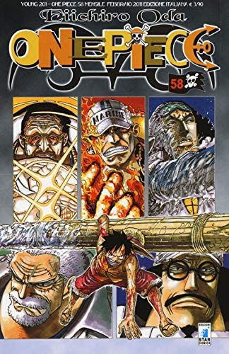 Copertina del manga One Piece 58 - Young vol. 201, edizione italiana Star Comics di Eiichiro Oda