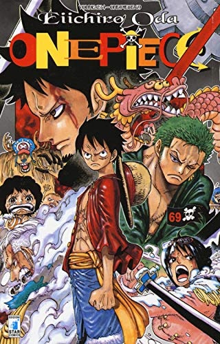 Copertina del manga One Piece 69 - Young vol. 234, edizione italiana Star Comics di Eiichiro Oda Copertina del manga One Piece 69 - Young vol. 234, edizione italiana Star Comics di Eiichiro Oda