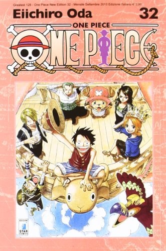 Copertina del manga One Piece New Ed. 32 - Greatest vol. 128, edizione italiana Star Comics di Eiichiro Oda