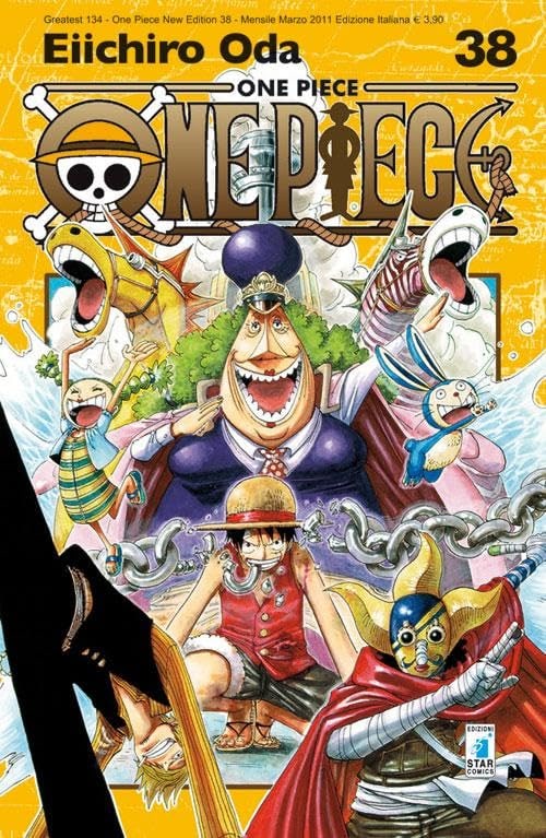 Copertina del manga One Piece New Ed. 38 - Greatest vol. 134, edizione italiana Star Comics di Eiichiro Oda