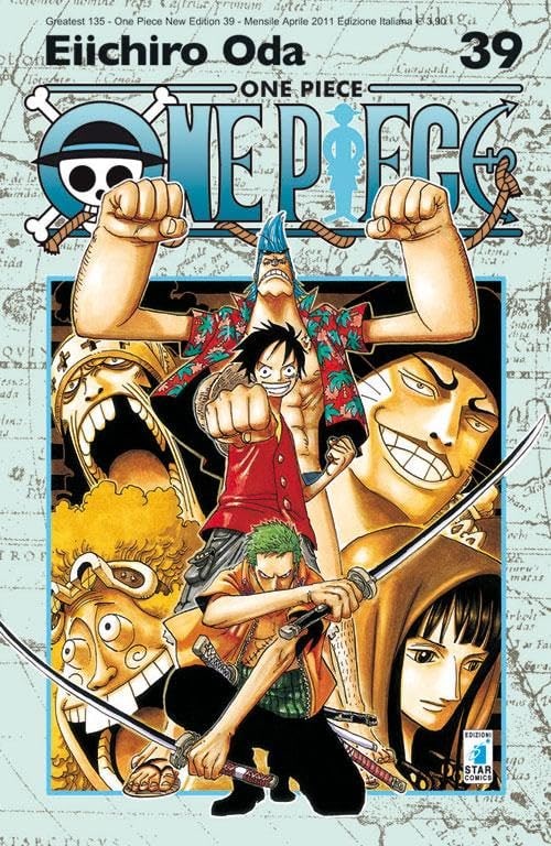 Copertina del manga One Piece New Ed. 39 - Greatest vol. 135, edizione italiana Star Comics di Eiichiro Oda