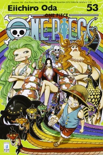 Copertina del manga One Piece New Ed. 53 - Greatest vol. 154, edizione italiana Star Comics di Eiichiro Oda