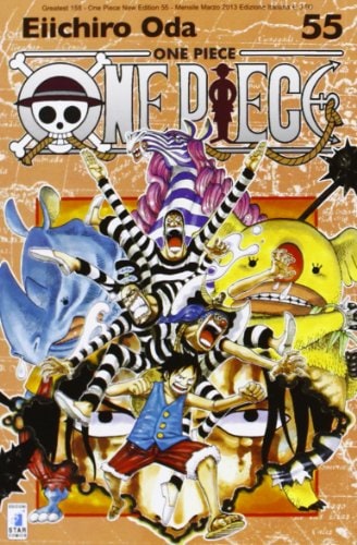 Copertina del manga One Piece New Ed. 55 - Greatest vol. 158, edizione italiana Star Comics di Eiichiro Oda