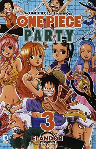 Copertina del manga One Piece Party vol. 3, edizione italiana Star Comics di Eiichiro Oda & Ei Andoh
