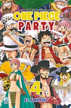 Copertina del manga One Piece Party vol. 4, edizione italiana Star Comics di Eiichiro Oda & Ei Andoh