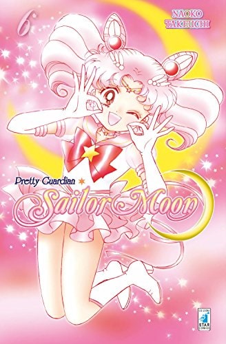 Copertina del manga Pretty Guardian Sailor Moon 6 New e, edizione italiana Star Comics di Naoko Takeuchi