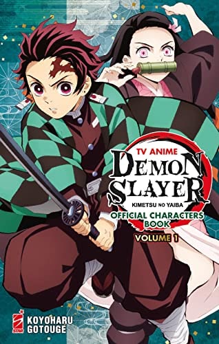Copertina del manga Tv Anime Demon Slayer Char.Book vol. 1, edizione italiana Star Comics di Koyoharu Gotouge