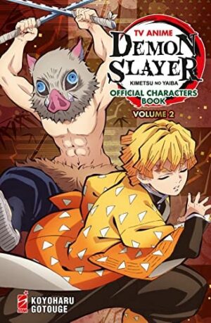 Copertina del manga Tv Anime Demon Slayer Char.Book vol. 2, edizione italiana Star Comics di Koyoharu Gotouge