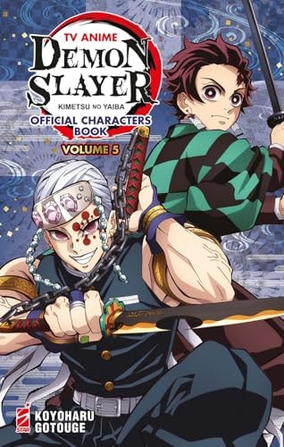 Copertina del manga Tv Anime Demon Slayer Char.Book vol. 5, edizione italiana Star Comics di Koyoharu Gotouge