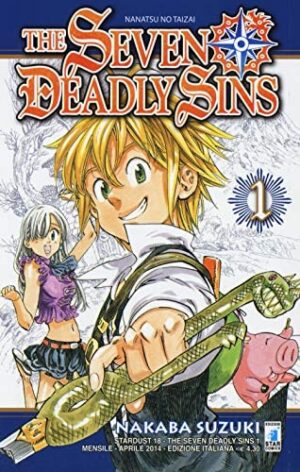Copertina del manga The Seven Deadly Sins vol. 1, edizione italiana Star Comics di Nakaba Suzuki