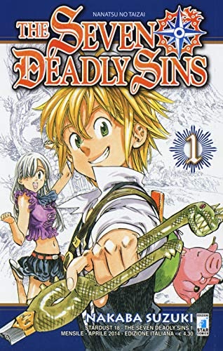 Copertina del manga The Seven Deadly Sins vol. 1, edizione italiana Star Comics di Nakaba Suzuki