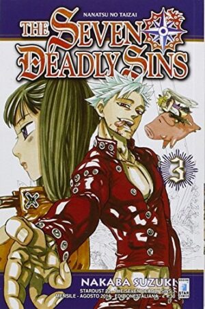 Copertina del manga The Seven Deadly Sins vol. 3, edizione italiana Star Comics di Nakaba Suzuki