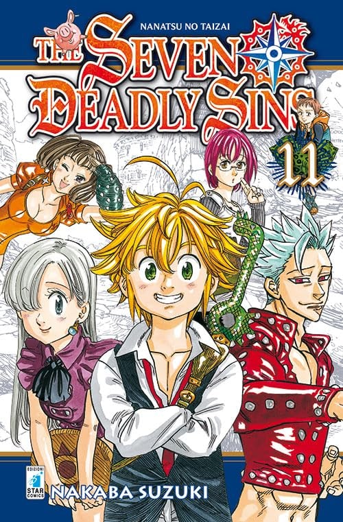 Copertina del manga The Seven Deadly Sins vol. 11, edizione italiana Star Comics di Nakaba Suzuki