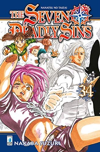 Copertina del manga The Seven Deadly Sins vol. 34, edizione italiana Star Comics di Nakaba Suzuki