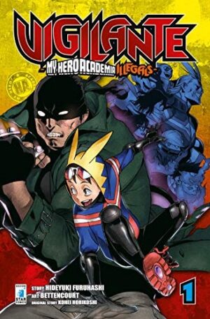 Copertina del manga Vigilante - My Hero Illegals vol. 1, edizione italiana Star Comics di Horikoshi, Furuhashi & Court