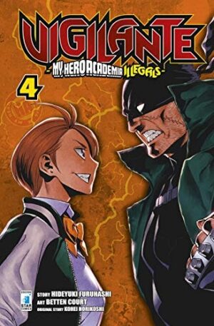 Copertina del manga Vigilante - My Hero Illegals vol. 4, edizione italiana Star Comics di Court, Furuhashi & Horikoshi