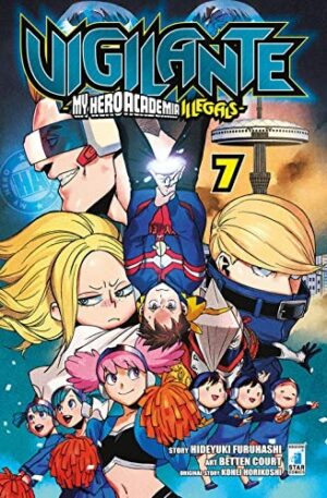 Copertina del manga Vigilante - My Hero Illegals vol. 7, edizione italiana Star Comics di Horikoshi, Furuhashi & Court
