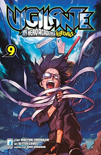 Copertina del manga Vigilante - My Hero Illegals vol. 9, edizione italiana Star Comics di Horikoshi, Furuhashi & Court