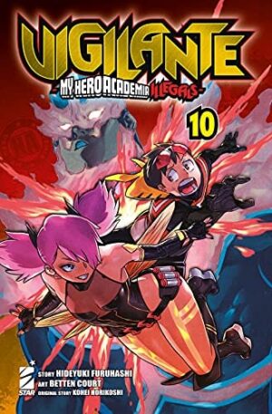 Copertina del manga Vigilante - My Hero Illegals vol. 10, edizione italiana Star Comics di Horikoshi, Furuhashi & Court