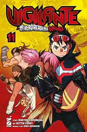 Copertina del manga Vigilante - My Hero Illegals vol. 11, edizione italiana Star Comics di Horikoshi, Furuhashi & Court