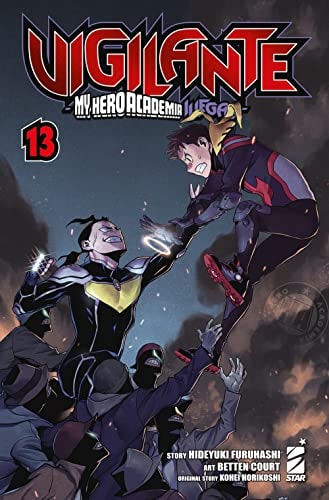 Copertina del manga Vigilante - My Hero Illegals vol. 13, edizione italiana Star Comics di Horikoshi, Furuhashi & Court
