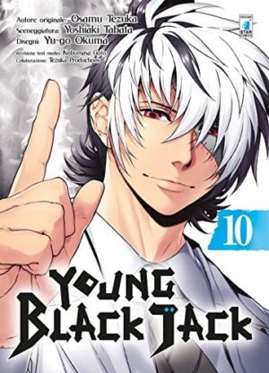 Copertina del manga Young Black Jack vol. 10, edizione italiana Star Comics di Tezuka, Tabata & Yu - Go Okuma
