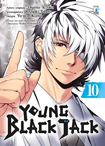 Copertina del manga Young Black Jack vol. 10, edizione italiana Star Comics di Tezuka, Tabata & Yu - Go Okuma