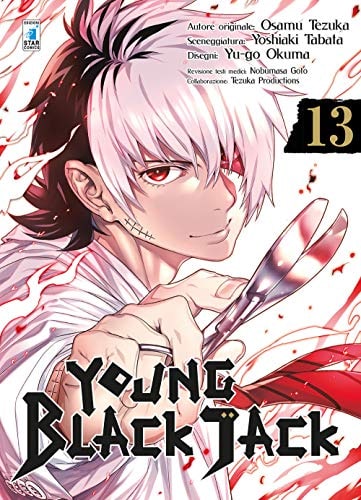 Copertina del manga Young Black Jack vol. 13, edizione italiana Star Comics di Tezuka, Tabata & Okuma