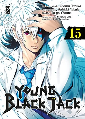 Copertina del manga Young Black Jack vol. 15, edizione italiana Star Comics di Tezuka, Tabata & Okuma