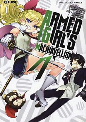 Copertina del manga Armed Girls Machiavellism vol. 4, edizione italiana J-POP Edizioni di Yuya Kurokami