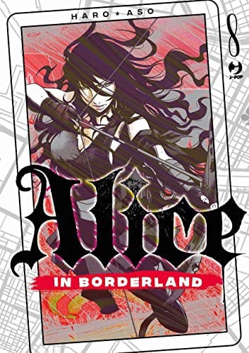 Copertina del manga Alice in Borderland vol. 8, edizione italiana J-POP Edizioni di Haro Aso