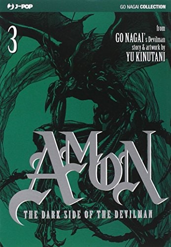 Copertina del manga Amon - the Darkside the Devilman vol. 3, edizione italiana J-POP Edizioni di Kinutani Yu