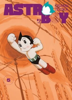 Copertina del manga Astro Boy vol. 5, edizione italiana J-POP Edizioni di Osamu Tezuka