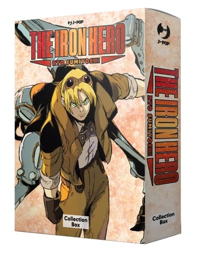 Copertina del manga Ashidaka the Iron Hero Box (1-4), edizione italiana J-POP Edizioni di Ryo Symiyoshi