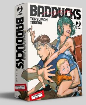 Copertina del manga Badducks Box vol 1-4, edizione italiana J-POP Edizioni di Toryumon Takeda