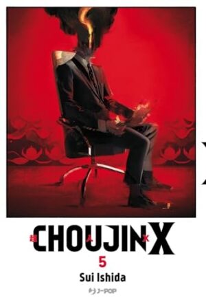 Copertina del manga Choujin X vol. 5, edizione italiana J-POP Edizioni di Sui Ishida