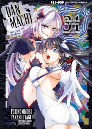 Copertina del manga Danmachi:Sword Oratoria vol. 31, edizione italiana J-POP Edizioni di Fujino Omori