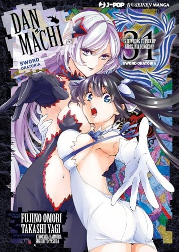 Copertina del manga Danmachi:Sword Oratoria vol. 31, edizione italiana J-POP Edizioni di Fujino Omori