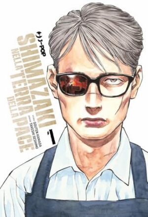 Copertina del manga Shimazaki Nella Terra della Pace vol. 1, edizione italiana J-POP Edizioni di Hamada & Seshimo