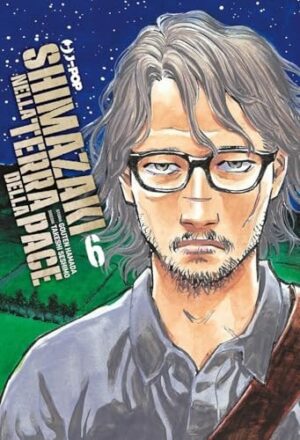 Copertina del manga Shimazaki Nella Terra della Pace vol. 6, edizione italiana J-POP Edizioni di Hamada Goten, Takeshi Seshimo