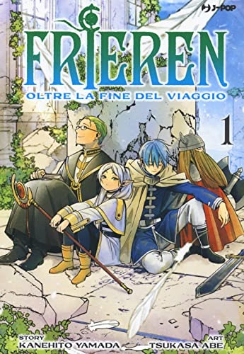 Copertina del manga Frieren vol. 1, edizione italiana J-POP Edizioni di Tsukasa Abe & Kanehito Yamada
