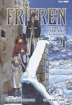 Copertina del manga Frieren vol. 4, edizione italiana J-POP Edizioni di Tsukasa Abe & Kanehito Yamada