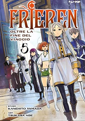 Copertina del manga Frieren vol. 5, edizione italiana J-POP Edizioni di Tsukasa Abe & Kanehito Yamada