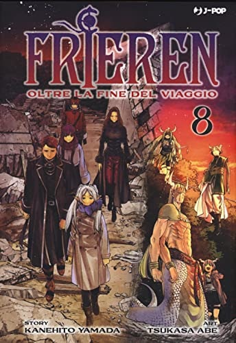 Copertina del manga Frieren vol. 8, edizione italiana J-POP Edizioni di Tsukasa Abe & Kanehito Yamada