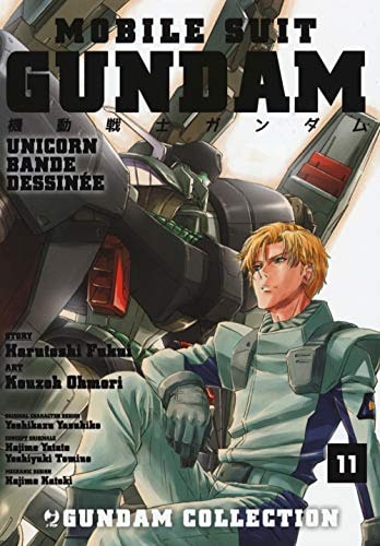 Copertina del manga Gundam Bande Dessinèe Unicorn vol. 11, edizione italiana J-POP Edizioni di Harutoshi Fukui, Ohmori Kouzoh