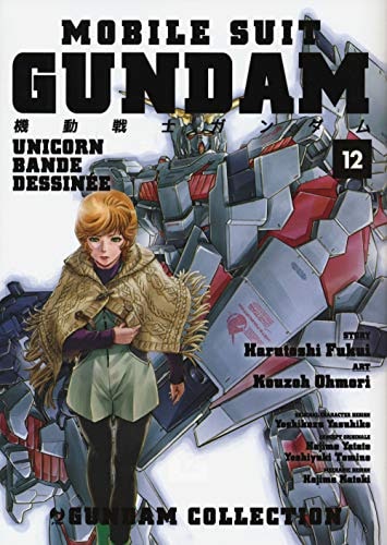 Copertina del manga Gundam Bande Dessinèe Unicorn vol. 12, edizione italiana J-POP Edizioni di Harutoshi Fukui, Ohmori Kouzoh