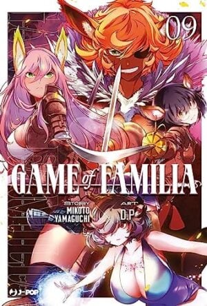 Copertina del manga Game of Familia vol. 9, edizione italiana J-POP Edizioni di Mikoto Yamaguchi & D.P.
