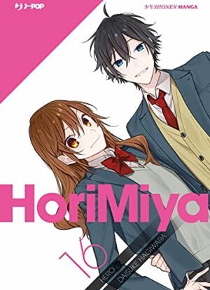 Copertina del manga Horimiya vol. 16, edizione italiana J-POP Edizioni di Hero & Daisuke Hagiwara